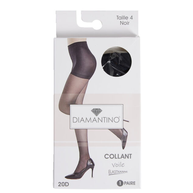 Collant noir voile 20D T2/3/4