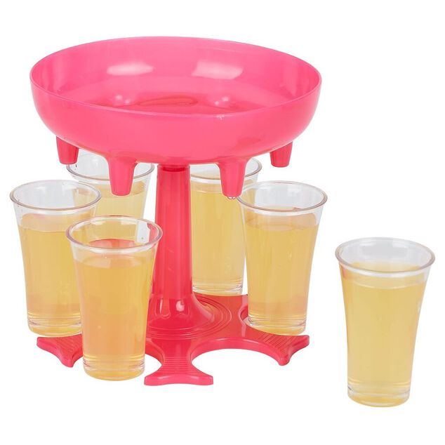 Distributeur &agrave; shooter avec 6 verres