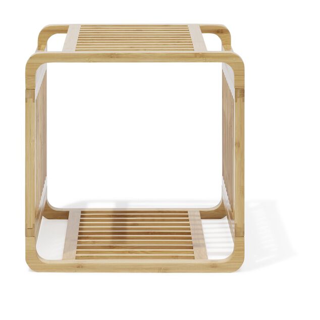 &Eacute;tag&egrave;re 1 case Macao bambou naturel - L.33xP.33xH.33 cm