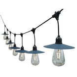 Guirlande solaire ampoule 15 LED blanc chaud 7 m