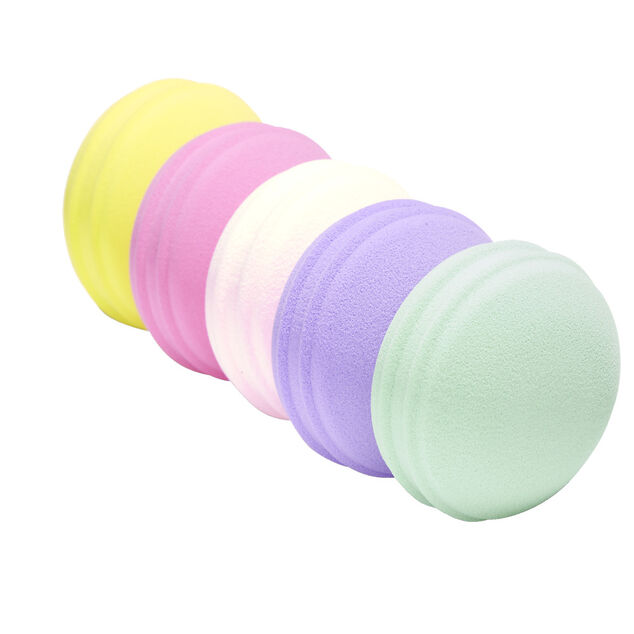 Lot de 5 &eacute;ponges &agrave; maquillage forme macaron