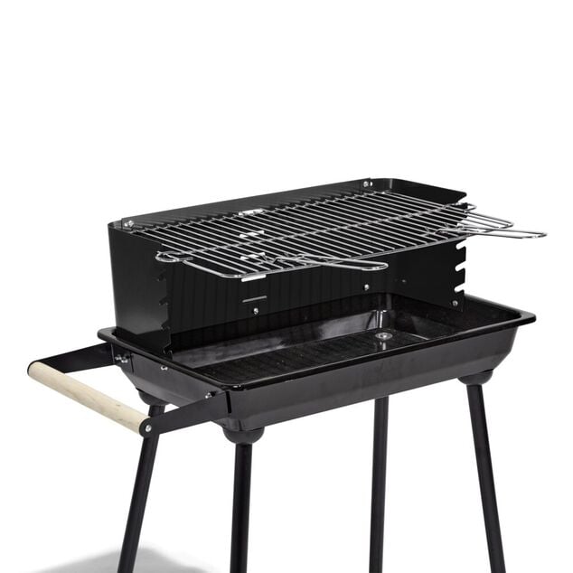 Barbecue &agrave; charbon Tucson m&eacute;tal noir