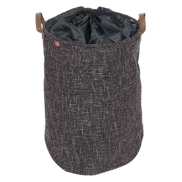 Panier &agrave; linge rond gris 56L