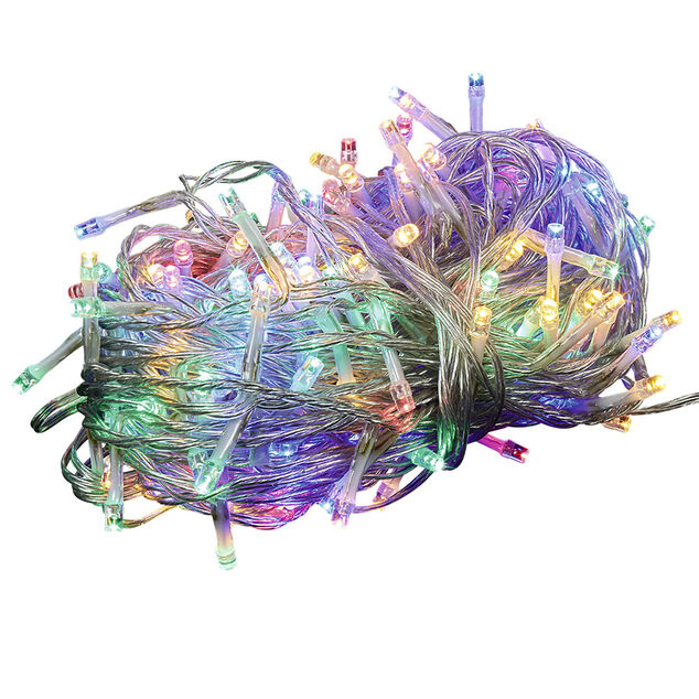 Guirlande Solaire 400 LED multicolore clignotant fixe 40 m