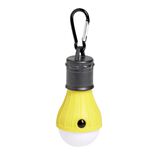 Lampe camping jaune &agrave; piles 3 fonctions