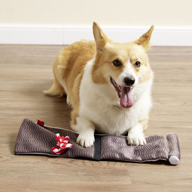 Tapis de fouille pour chien avec d&eacute;cor No&euml;l 15x43cm