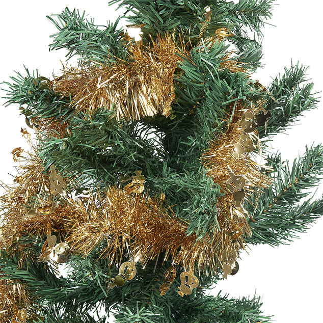 Guirlande de Noël doré bonhomme de neige 3 m