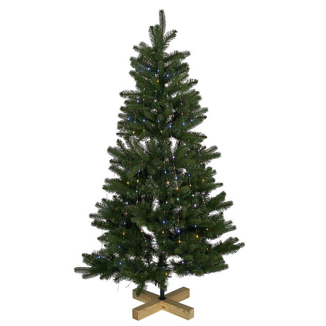 Anneau lumineux guirlande avec t&eacute;l&eacute;commande pour sapin multicolore