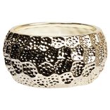 Bougie ronde dans pot en céramique doré Ø15 cm