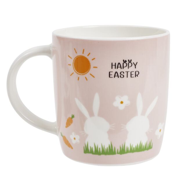 Mug en porcelaine motif P&acirc;ques &Oslash;8xH9cm (2 mod&egrave;les)