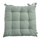 Coussin de chaise vert 40x40cm à nouettes