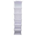 Organisateur de v&ecirc;tements Blanc - 6 niveaux - 30x30xH128 cm
