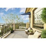 Parasol pour balcon acier gris 240x120xH216cm