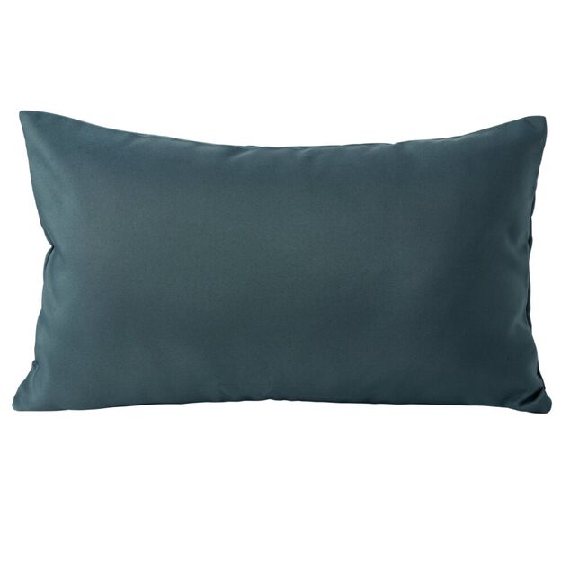 Housse de coussin polyester 30x50cm bleu