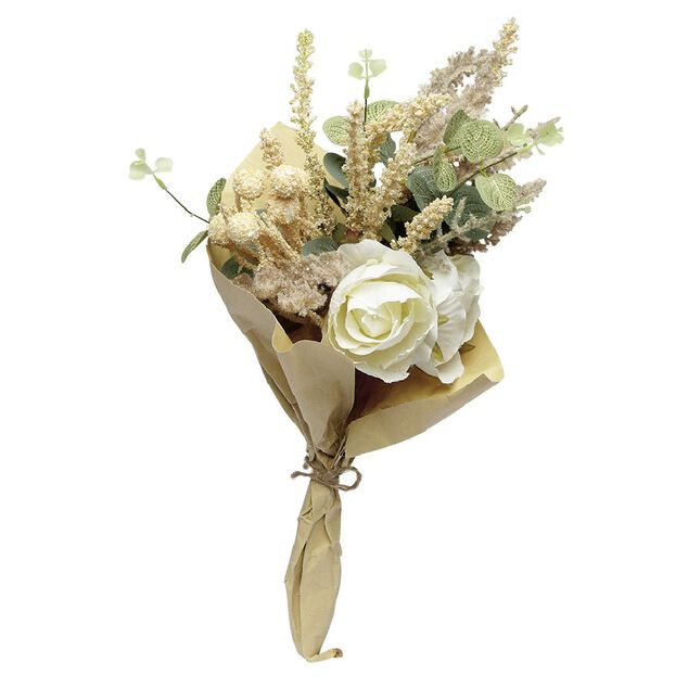 Bouquet artificiel fleurs séchées H.40 cm