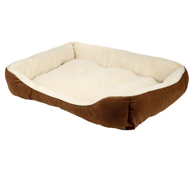 Couchage animal taille L coton flanelle beige et marron 70x90cm (2 mod&egrave;les)