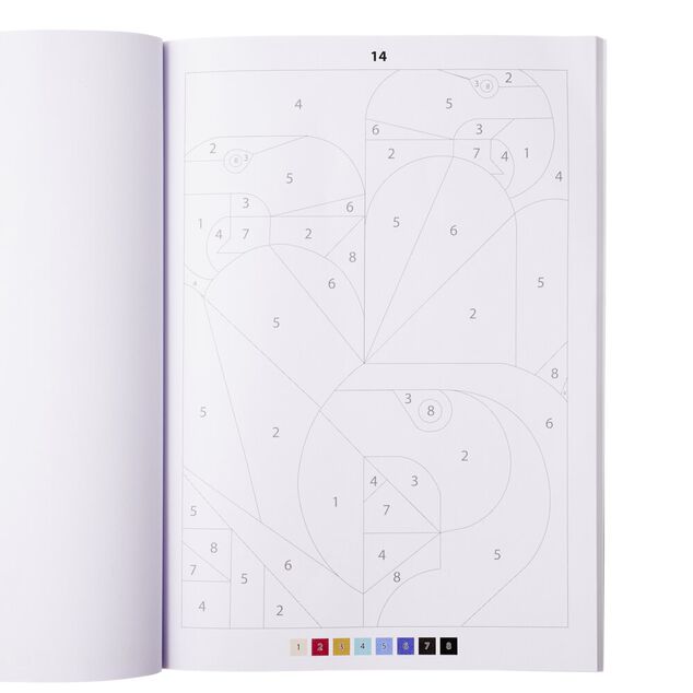 Livre de coloriage par num&eacute;ros 48 pages (3 mod&egrave;les)