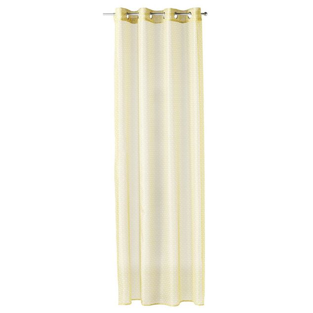 Voilage à oeillets imprimé géométrique 140x240cm