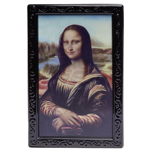 Cadre holographique La Joconde Halloween