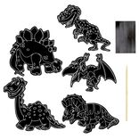 Dinosaure &agrave; gratter papier magn&eacute;tique x10