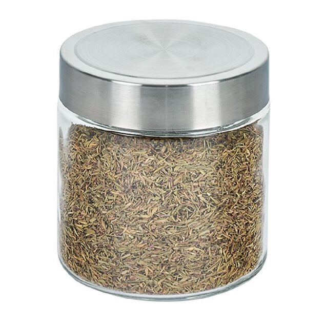 Bocal en verre avec couvercle inox - Lot de 4