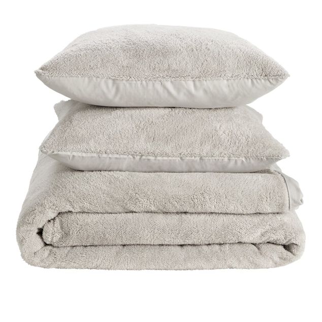 Parure de lit 2 personnes teddy polaire 220x240cm (3 modèles)