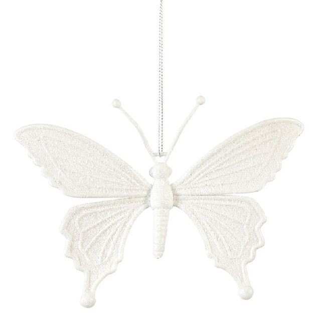 Suspension de No&euml;l forme Papillon paillett&eacute;