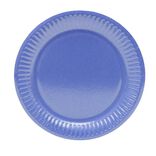 Lot de 10 assiettes en carton &Oslash;18cm bleu nuit