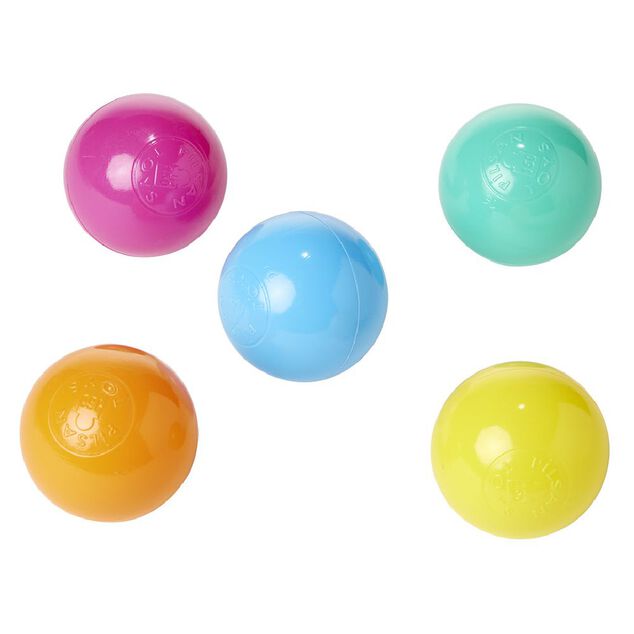 Balle plastique multicolore x50 - &Oslash;6cm