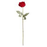 Fleur artificielle rose rouge tige XL H63cm