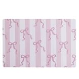 Set de table plastique d&eacute;cor noeud rose 30x45cm (2 mod&egrave;les)
