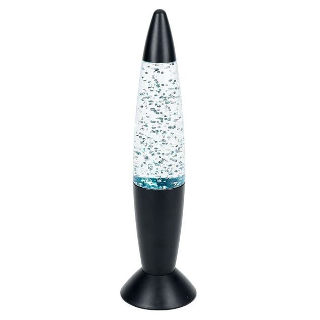 Lampe &agrave; paillettes changement de couleur &Oslash;9xH35cm noir