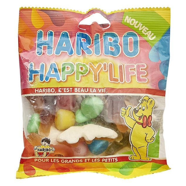 Bonbons g&eacute;lifi&eacute;s Haribo Happy Life