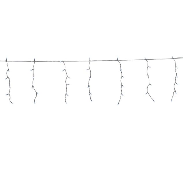 Guirlande de No&euml;l bordure de toit 190LED blanc froid L720cm
