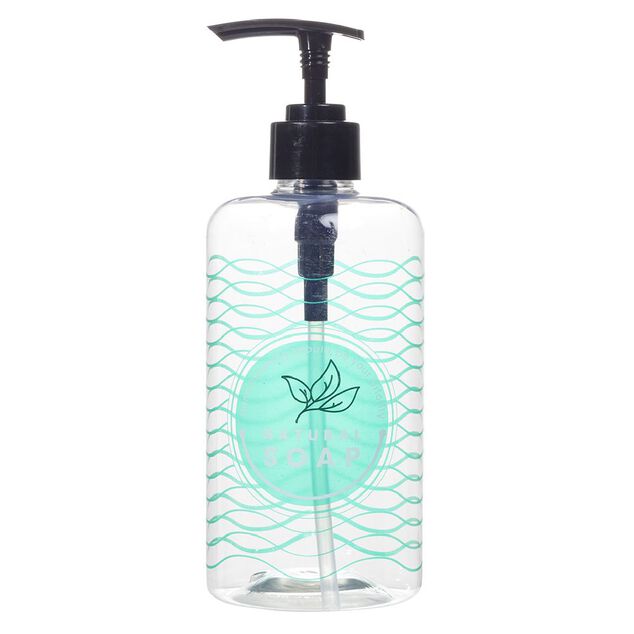 Distributeur de savon plastique imprim&eacute; 500 ml
