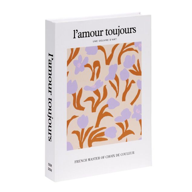 Bo&icirc;te de rangement forme livre th&egrave;me floral 18x25cm (2 mod&egrave;les)