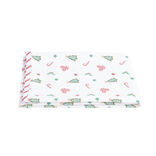 Torchon Disney Mickey rectangulaire blanc et rouge 50x70cm