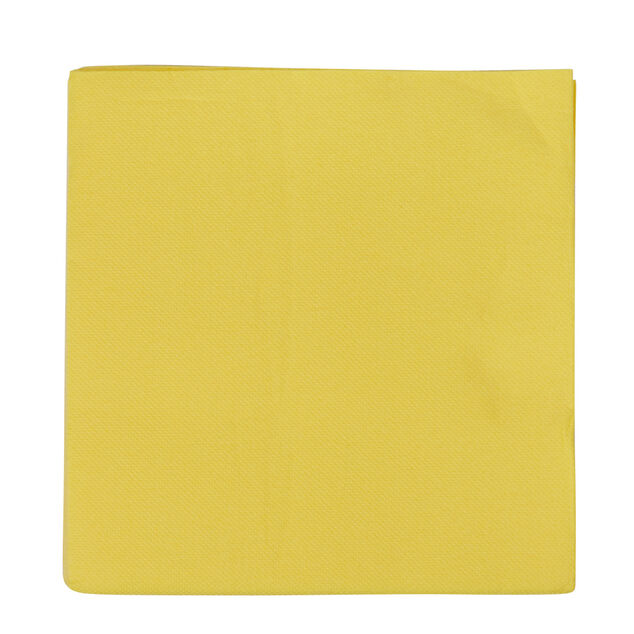 Serviette jetable 2 plis jaune canari x40