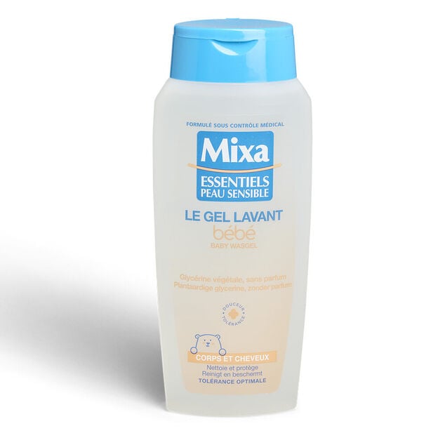 Gel lavant b&eacute;b&eacute; Mixa &agrave; la glyc&eacute;rine v&eacute;g&eacute;tale 400ml