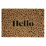 Paillasson coco rectangulaire Hello 40x60cm