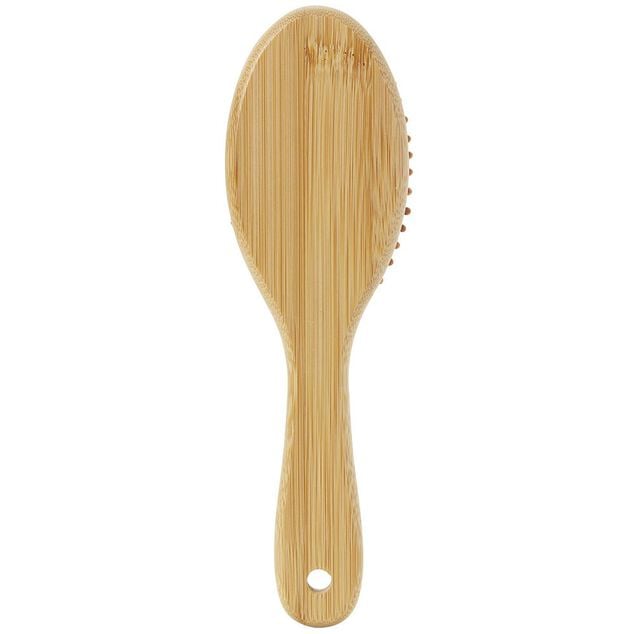Brosse &agrave; cheveux ovale en bambou 7x25cm