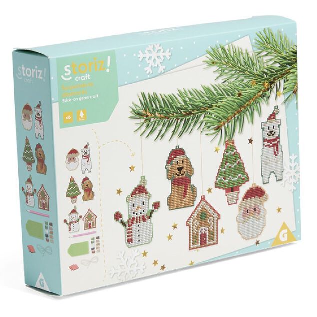 Suspension de No&euml;l diamants &agrave; confectionner x6
