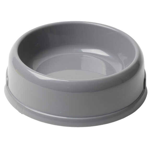 Gamelle pour chien ou chat ronde plastique rouge Ø21,5xH6,5cm