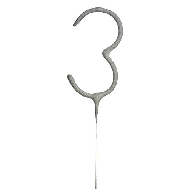 Cierge magique chiffre 3