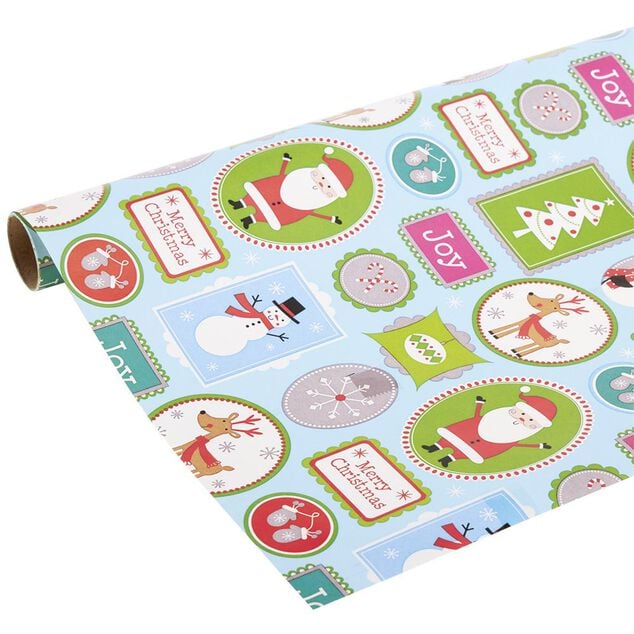 Rouleau papier cadeau motif No&euml;l L200x70cm (plusieurs mod&egrave;les)