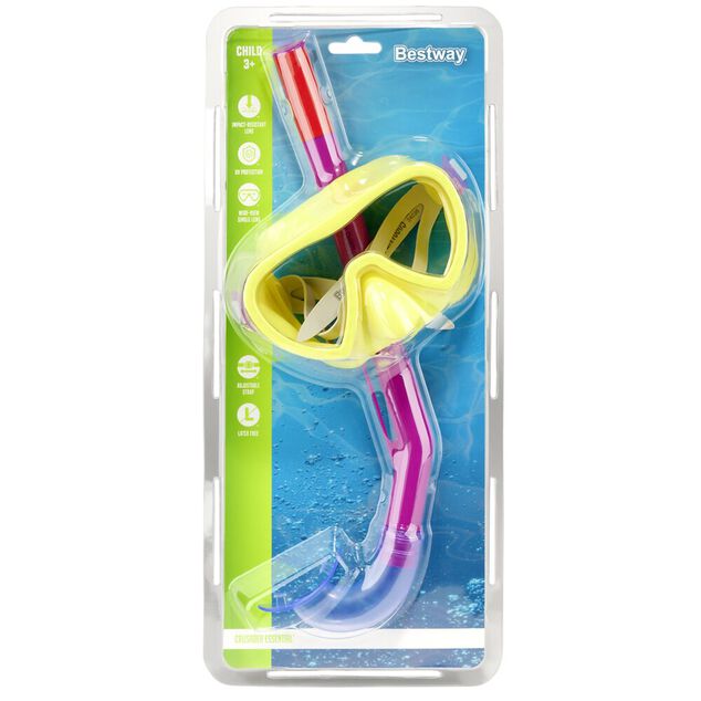 Set tuba et masque de plong&eacute;e enfant Bestway L33cm (2 mod&egrave;les)