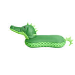 Crocodile &agrave; chevaucher microbilles 101x38xH43cm