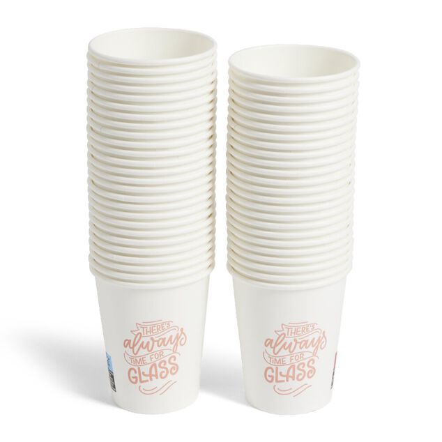 Lot de 50 gobelets jetables en carton