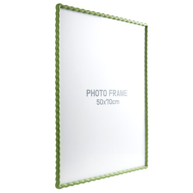 Cadre photo bord vague plastique color&eacute; 54x74cm pour photo 50x70cm (3 mod&egrave;les)