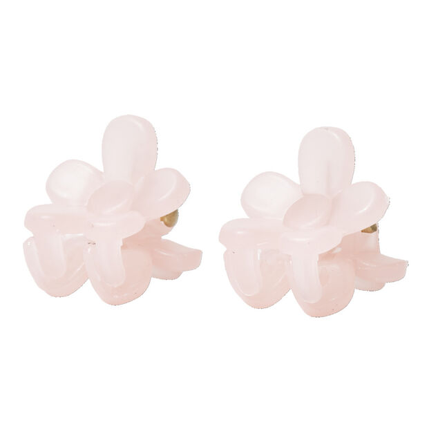 Pince &agrave; cheveux x2 fleur plastique &Oslash;1,5cm (2 mod&egrave;les)